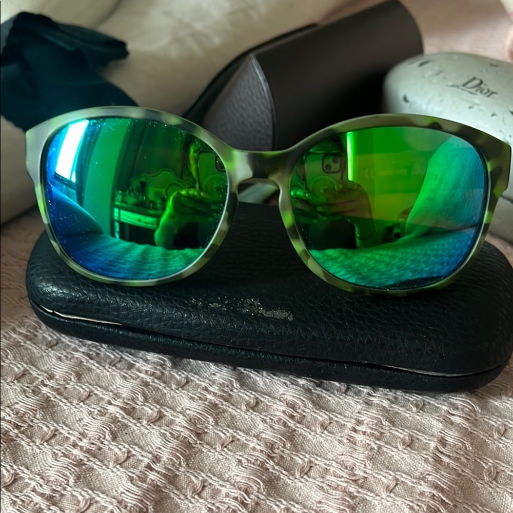 Rudy Jude Green Sunglasses with Mirrored Lenses